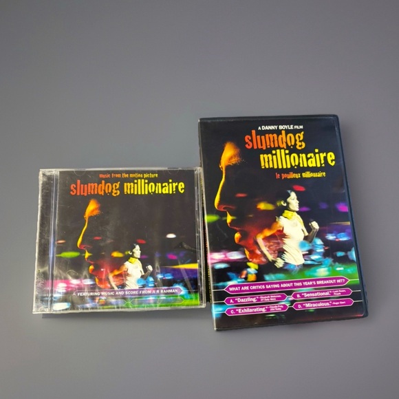 Slumdog Millionaire CD (sealed) and DVD, movie and audio cd - Picture 1 of 2